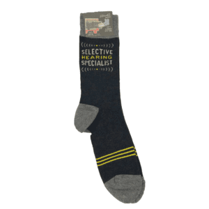 selective hearing specialist men's socks