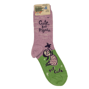 Cute, but Psycho Women's Crew Socks BlueQ