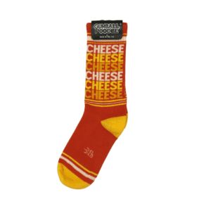 orange cheese socks