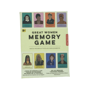 boxed memory card game"great women memory game"