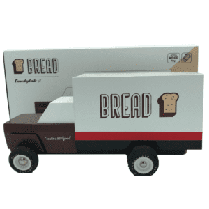 TOY WOODEN BREAD TRUCK WITH BOX