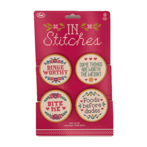 Fred In Stitches Bag Clips in Packaging