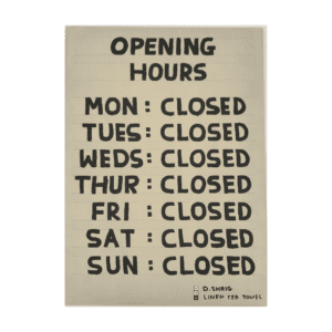 open hours dish towels