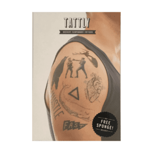 tattly remix two temporary tattoo set in packaging
