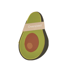 A notebook shaped like an avocado