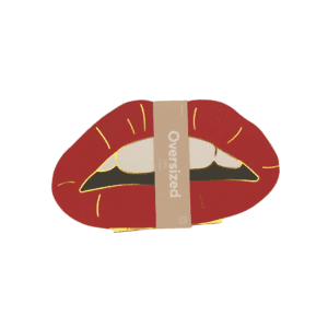 A notebook shaped like lips