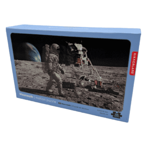 Kikkerland astronaut moon walk puzzle in box