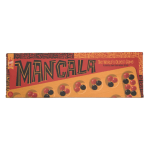 A boxed game of mancala.