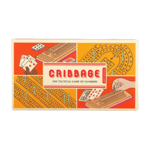 wooden cribbage game in box